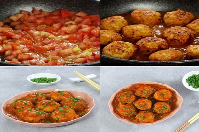 Làm nước sốt chua ngọt cho bóng gà