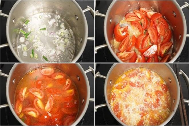 Stir -fry the egg tomato sauce