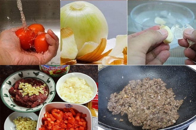 Stir -fry minced beef